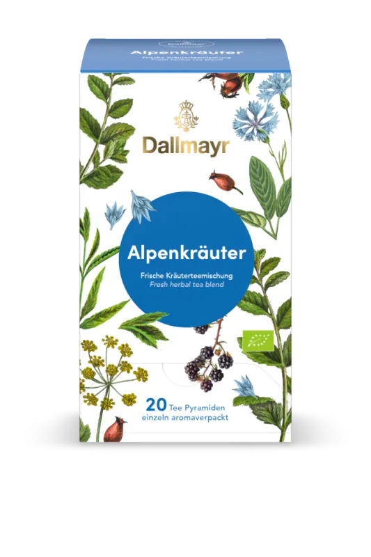 Dallmayr bylinný pyramídový čaj Alpské bylinky BIO