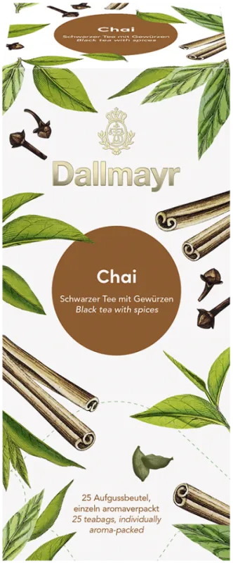 Dallmayr čierny nálevový čaj Chai