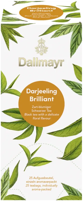 Dallmayr čierny nálevový čaj Darjeeling Brillant