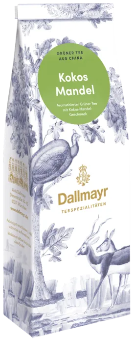 Dallmayr zelený sypaný čaj Kokos/Mandľa