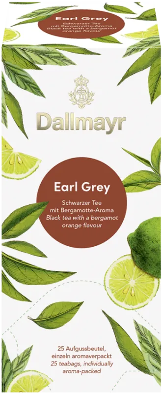 Dallmayr čierny nálevový čaj Earl Grey