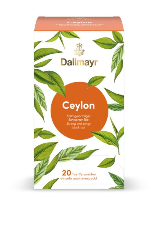 Dallmayr čierny pyramídový čaj Ceylon